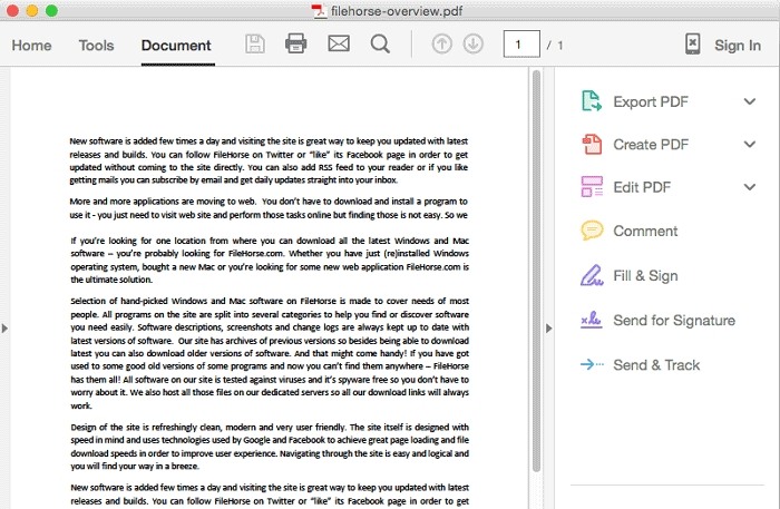 adobe pdf editor for mac free